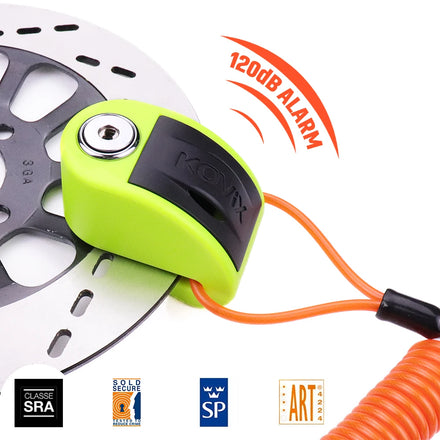 New Products Alarm Disc Lock 120dB Anti-theft Motorcycle Electric Scooter Accessories Motorcycle Disc Brake Lock
