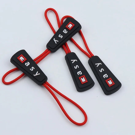 Custom Silicone Rubber Soft Pvc Zipper Puller for Bag Garment Handbag