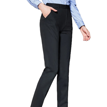 Women's High-Waist Blazer Dress Pants XL Size Stretch Formal Autumn Winter Office Overalls Western Style