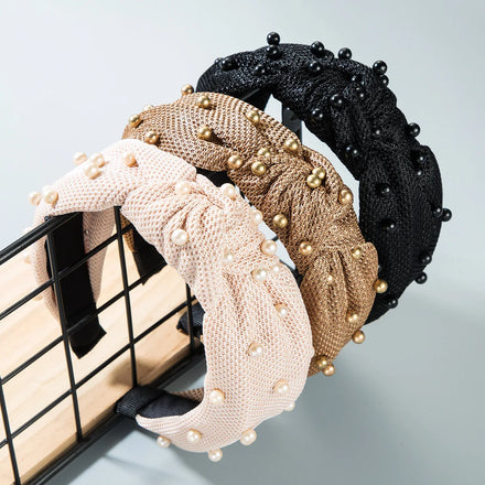 Elegant Hair Hoop Women Hairbands Sweet Headbands for Women Beaded Pearl Headbands Hair Accessories