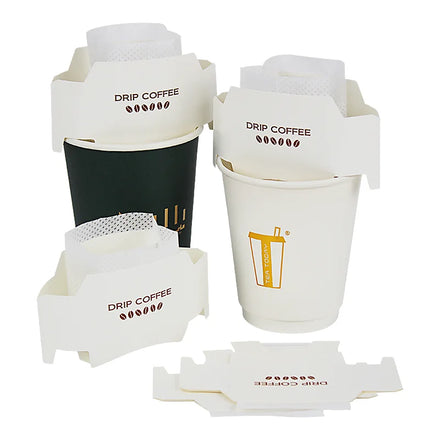 O Shape Easy Use Portable Hanging Ear Drip Coffee Filter Paper Bag Perfect for Travel Camping Home Office