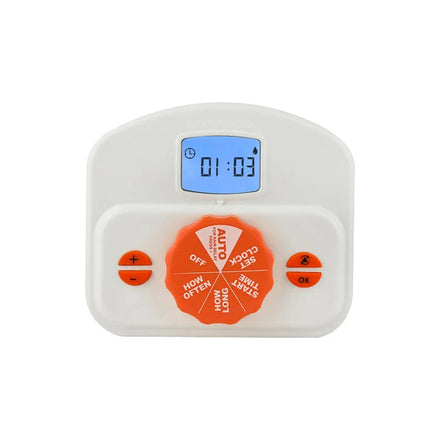 6609 Indoor Office Intelligent Solenoid Water Pumping Device Simple White Diaphragm Structure Timer Control Valve Green Plant