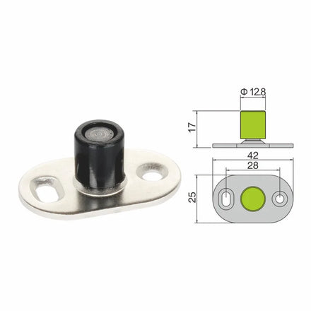 New Style Modern Bottom Adjustable Wall Mount Sliding Gate Door Guide Bracket for Kitchen