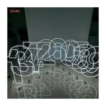 Winbo Personalized 2FT 3FT 4FT 0-9 A_Z Neon Number Letters Custom Wall Acrylic Led Neon Sign Happy Birthday Neon Sign Custom