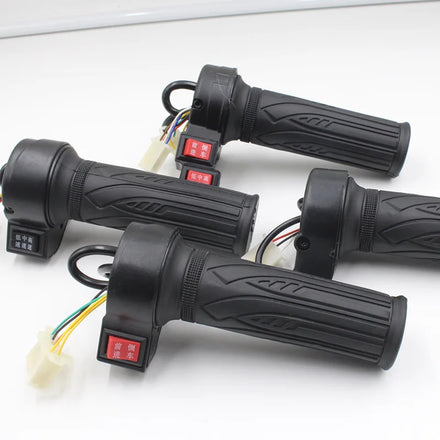24 36 48 60 72V Universal Full Voltage Twist Throttle for Electric Bike Scooter SM Connector Handlebar Throttle Grips