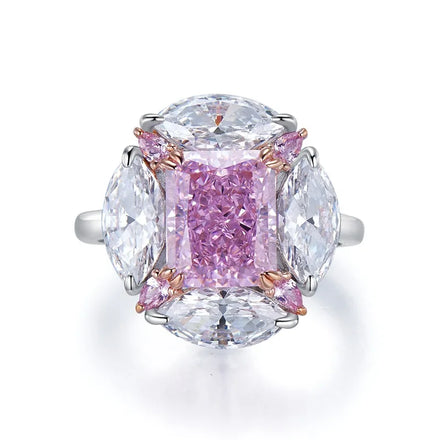 New Arrival Sterling Silver Bridal Ring Women Diamond Wedding Rings with DIY Colorful Cubic Zirconia Stone Custom Jewelry