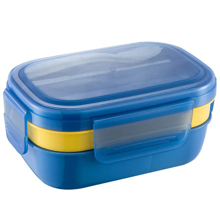 Hot Selling Customized Portable Insulated 2 Layer Bento Lunch Box Stocked Lunch Box Accessories Leakproof for Kids