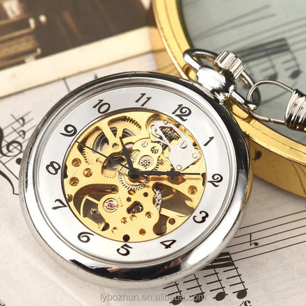 Roman Pocket Watch Automatic Mechanical Pocket Watches