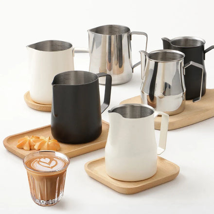 Embody Custom logo Pitcher Milk Latte Art Frothing Jug Stainless Steel Pitcher for Coffee Barista