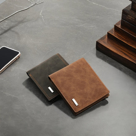 Hot Selling New Men's Casual Wallet Retro Short Large Capacity Multi-card Holder Business Wallet