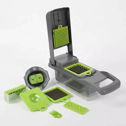YJ Wonderful Custom Kitchen Accessories 12 in 1 Food Dicer Onion Chopper Mandoline Slicer Multifunctional Vegetable Cutt