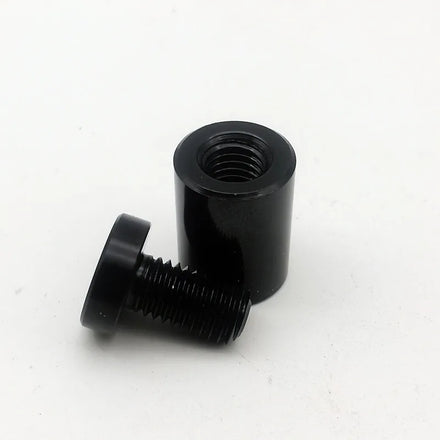 WAF-1520-BK Fasteners Aluminium Black Anodized Sign Standoffs Dia15x20mm 4mm Thickness Panel Supports Spacers for Glass Acrylic