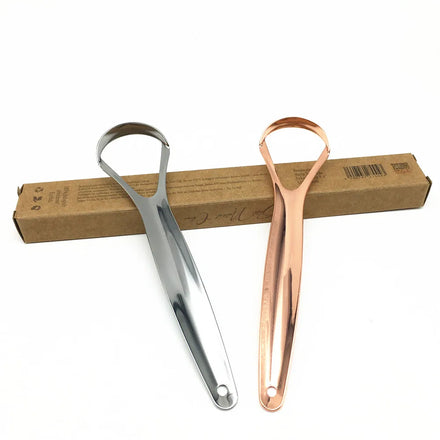 Private Label Tongue Cleaners 304 Stainless Steel Tongue Scraper