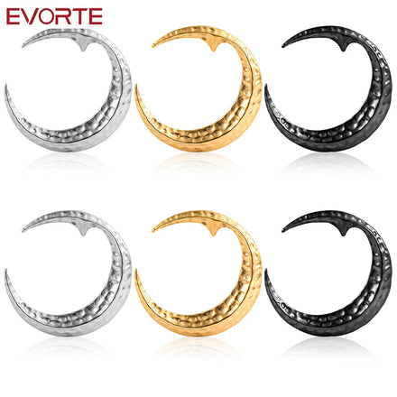 Evorte 10PCS Stainless Steel Classic Flower Ear Weights Hanger Plug Tunnel Body Jewelry Piercing 10mm 00g Ear Gauges Wedding