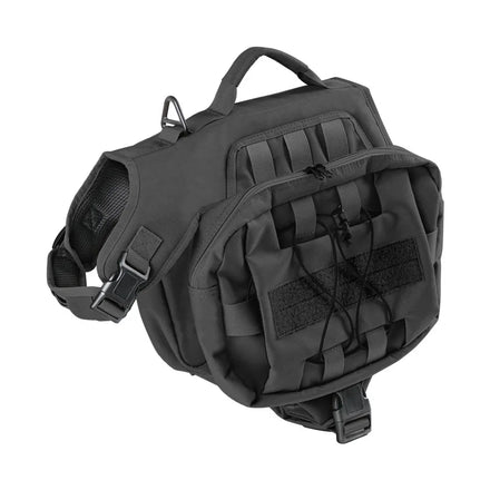Maychan Outdoor Tactical Dog Harness with Pouches Comfortable Handle Adjustable Training Pet Harness Nylon Eco-Friendly