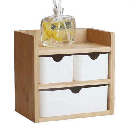 Rectangle Eco-Friendly Plastic-Free Desk Organizer for Home Office & Living Room Storage Modern Luxury Design