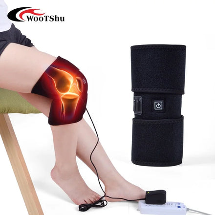Heated Knee Brace Wrap Electric Heat Knee Support with 3 Temperature Control Thermal Therapy for Joint Soreness