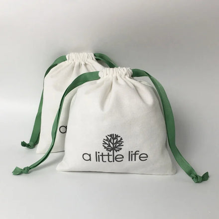 Wholesale Eco Custom Logo Printed Recycled Cosmetic Drawstring Cotton Container Bag for Face Cream Essential Oil-Custom Sizes