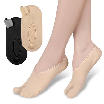 Invisible Two Toed Hallux Valgus Orthopedic and Thumb Bunion Pain Relief Toe Separator Toe Overlapping Dividers Boat Sock