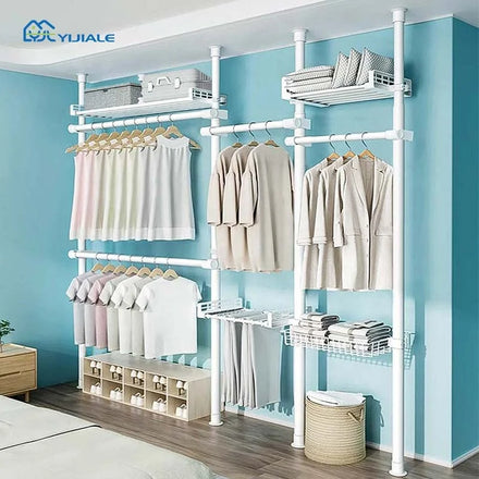 Multipurpose Bedroom Wardrobe Closet Wardrobe System Simple Wholesale Modern Open Simple Portable Combination Wardrobe