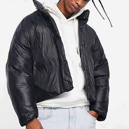 OEM Winter Windbreaker Jackets Without Hood 100% Nylon Ripstop Mens Black Jacket