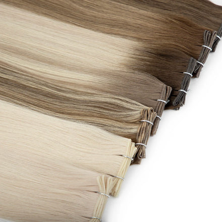 LeShine Russian Hair Double Drawn Cuticle Aligned Genius Weft Human Hair Genius Weft Hair Extension