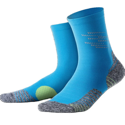 Wholesale Crew Digital Printing Nylon Autumn Running Outdoor Athletic Compression Socks for Women and Men