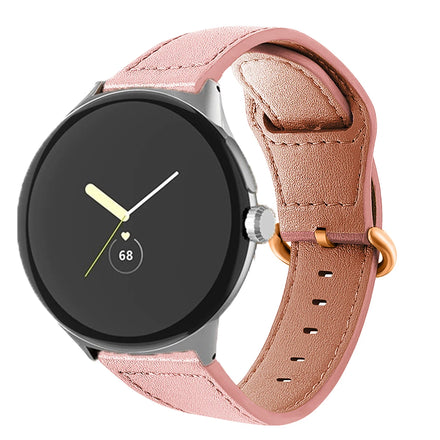 Top Grain Leather Watch Band Genuine Loop Strap Replacement for Google Pixel Watch Series