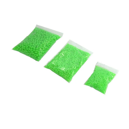 Bag of 1000pcs Green Luminous Fishing Beads Round Oval Shape Lead Tackle Accessories with Swivel Type