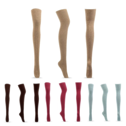 Women Over the Knee Socks Cable Knit Thigh High Boot Socks Extra Long Winter Stockings Leg Warmers