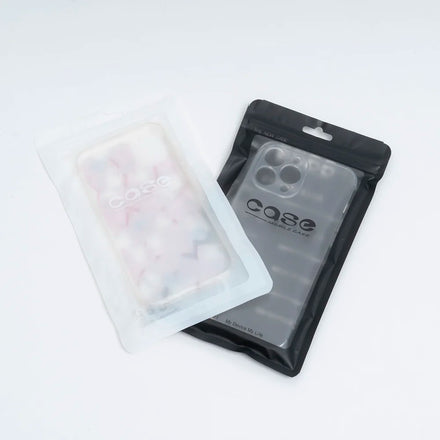 Low MOQ Frosted PET Plastic Ziplock Small Bag Secure Retail Packaging for Phone Cases and Mobile Phone Accessories Earphones