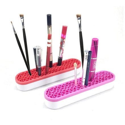 Silicone Makeup Brush Display Stand Cosmetic Tool Lipstick Stationery Pen Organizer Multifunctional Drying Rack Toothbrush Make