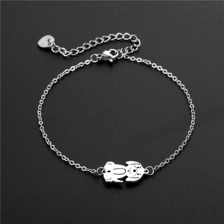 Smile Stainless Steel Chain Bracelet for Men SB016