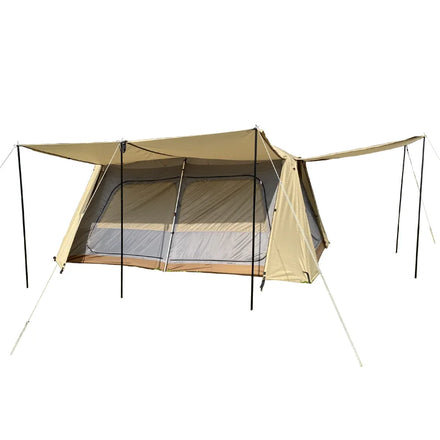 2026 Promising Lightweight Outdoor Large Family Waterproof Double Layer Two Bedrooms Living Room Summer Automatic Camping Tents