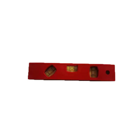 Red Plastic Portable Magnetic Mini Horizontal Instrument Torpedo Level Spirit Level
