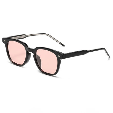 Handmade Small Square Colorful Lens TAC Polarized Good Quality TR90 Frame Acetate Temple Sunglasses 2023