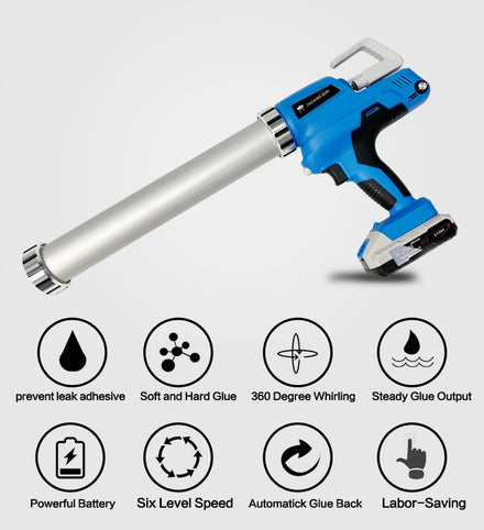 Wholesale 21V Cordless Caulking Gun Li Ion Battery Used in Building House Decoration Project