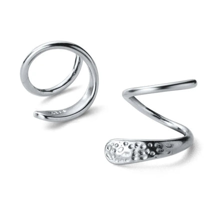 Fashion Fine 925 Sterling Silver Earrings INS Cute Snake Gold Plated Hoop Huggies Earring Jewelry for Women