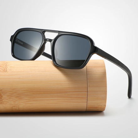 CONCHEN Fashion Ce Custom logo Female Male Durable Metal Hinge Unique Eyewear Wooden Polarized Sunglasses