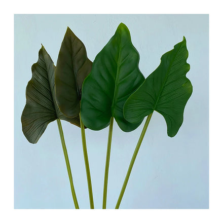 Factory Price Single Modern Artificial Plant Hot Sale Wholesale Single Branch Pu Horseshoe Leaf