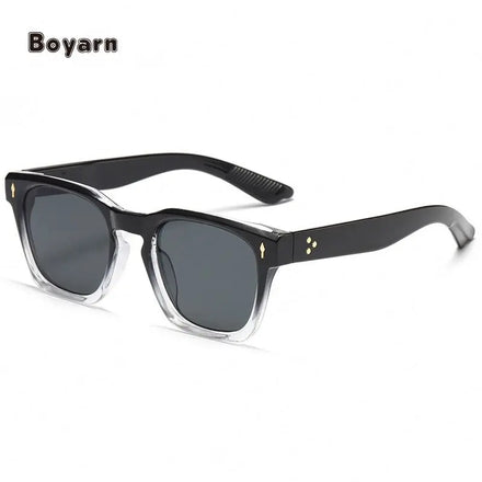 Boyarn Vintage Fashion Square Sunglasses Women Wholesale Retro Shades UV400 Men Trending Classic Sun Glasses Black Lentes De Sol