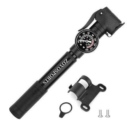 New Style 160PSI Mini Air Pump With High Precision Barometer Portable Bike Pumps Use CNC Aluminum Alloy and ABS Plastic