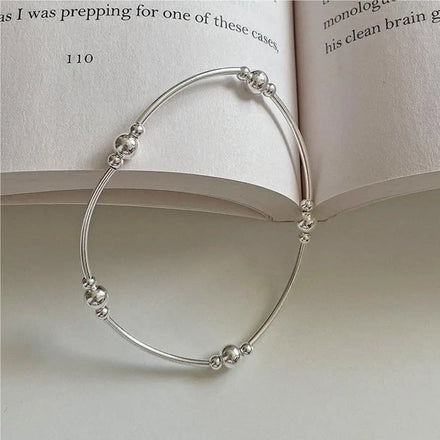 VIANRLA Minimalist Chain Bracelet for Girl Jewelry 925 Sterling Silver Bead Bracelets Dropshipping Free Laser Logo
