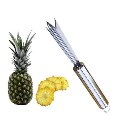 V-Shape Stainless Steel Pineapple Eye Peeler and Seed Remover New Style Manual Fruit Knife Tool Elegant Pineapple Knife