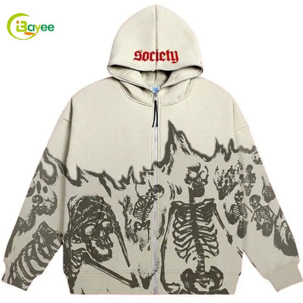 Custom Printing Logo Mens Oversized Hoodie Drop Shoulder Cotton Vintage Wash Sweatshirts Hoodies Wholesale