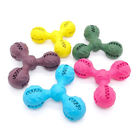 Wholesale Natural Rubber Durable Dog Chew Ball Food Dispensing Toys Pet Feeder Ball for Puppy