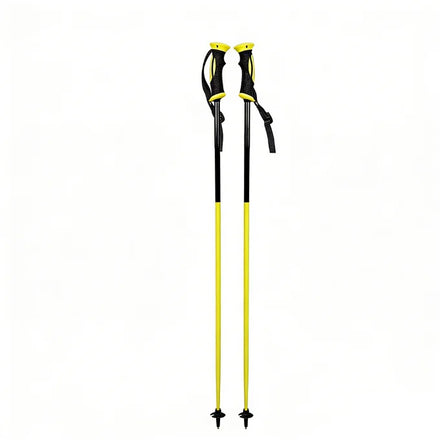 Wholesale New Design Telescopic 135cm Carbon Fiber Ski Poles with Tungsten Tip and PP+Cork Grip Durable