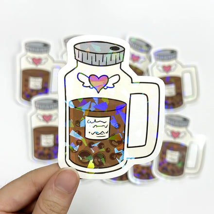 Vinyl Waterproof Personalized Custom Pvc Self Adhesive Paper Printing Sticker Cute Die Cut Logo Sticker Holographic Sticker