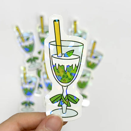 Custom Die Cut Sticker Waterproof Self Adhesive Holographic PVC Label UV Printed Vinyl Sticker Custom Logo