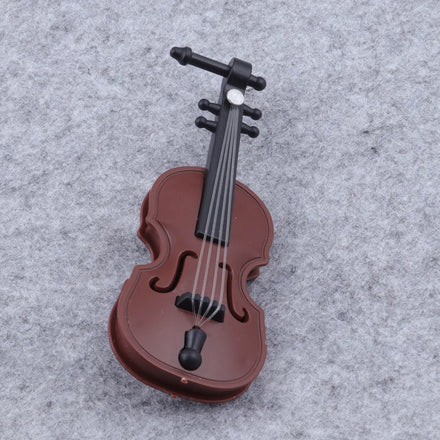 Creative Artist Mini Musical Instrument Accessories-Acrylic Brooch Violin Children's Gift for Weddings & Engagements